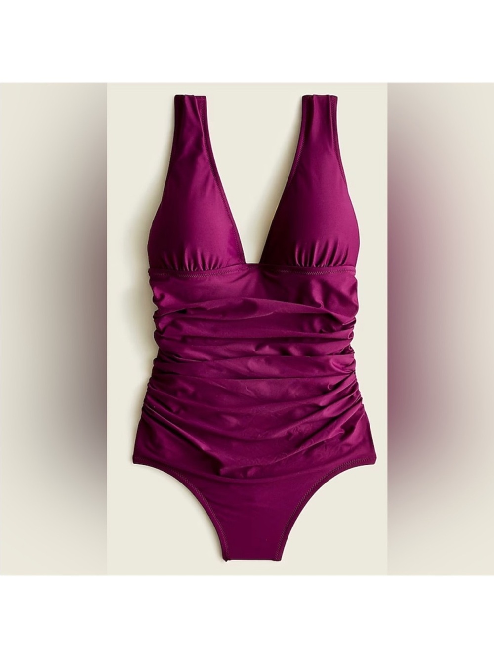 J. Crew Ruched femme one-piece swimsuit
